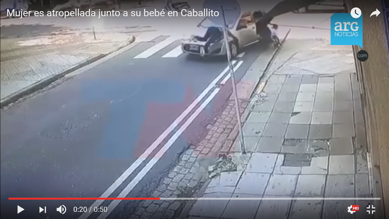ARG Noticias/Mujer es atropellada junto a su bebé en Caballito 