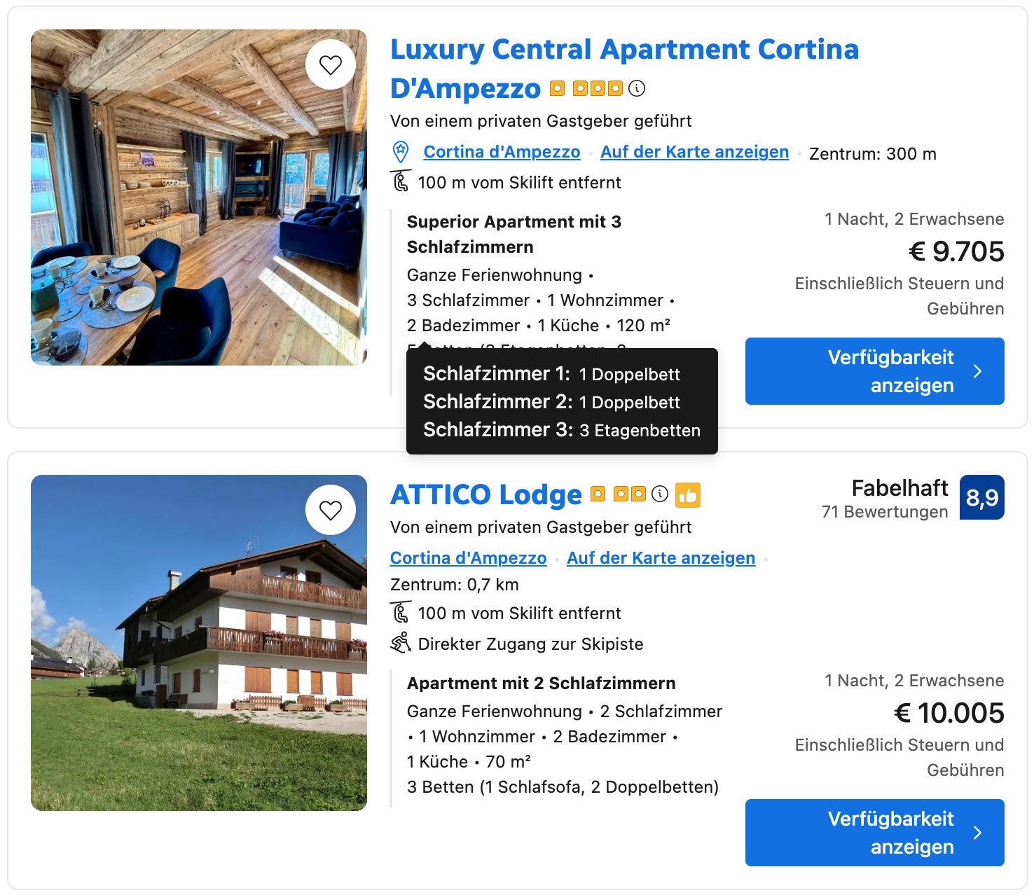 Olympia in Cortina: 10.000 Euro pro Nacht – Preise explodieren vor den Spielen