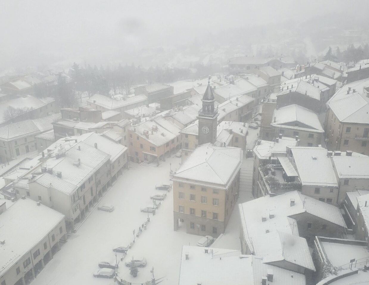 Schnee in San Marino