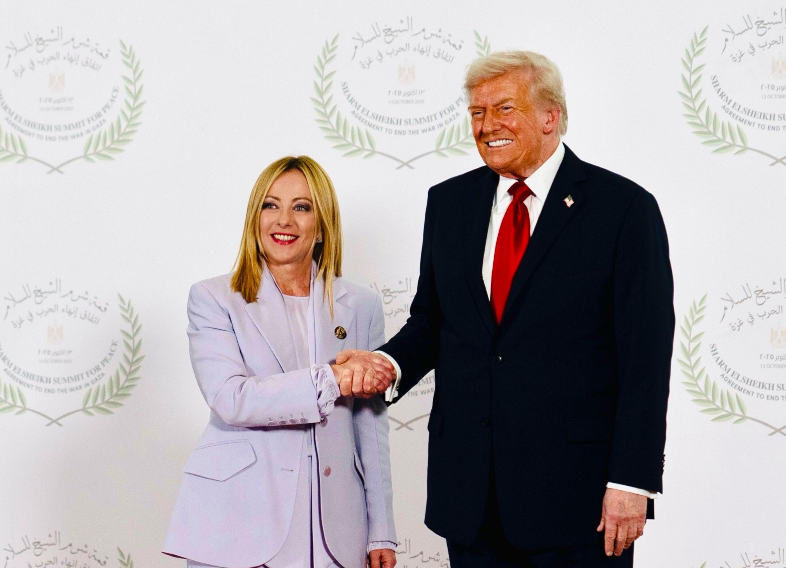 Giorgia Meloni und Donald Trump
